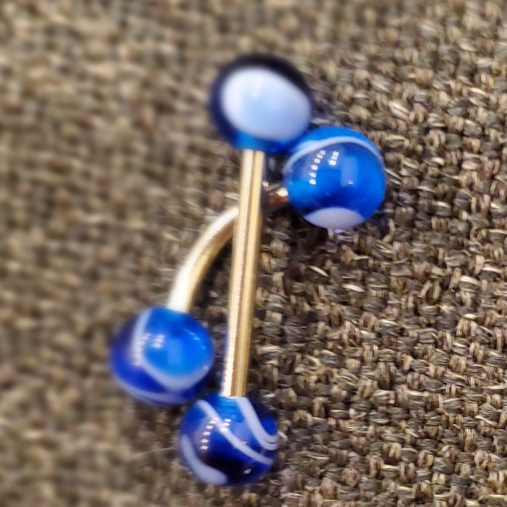Pair of matching piercings